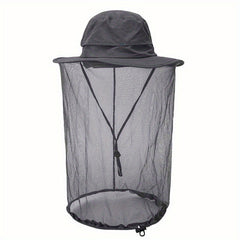 Sunscreen Bucket Hat with Veil Mosquito Insect Repellent for Outdoor Activities