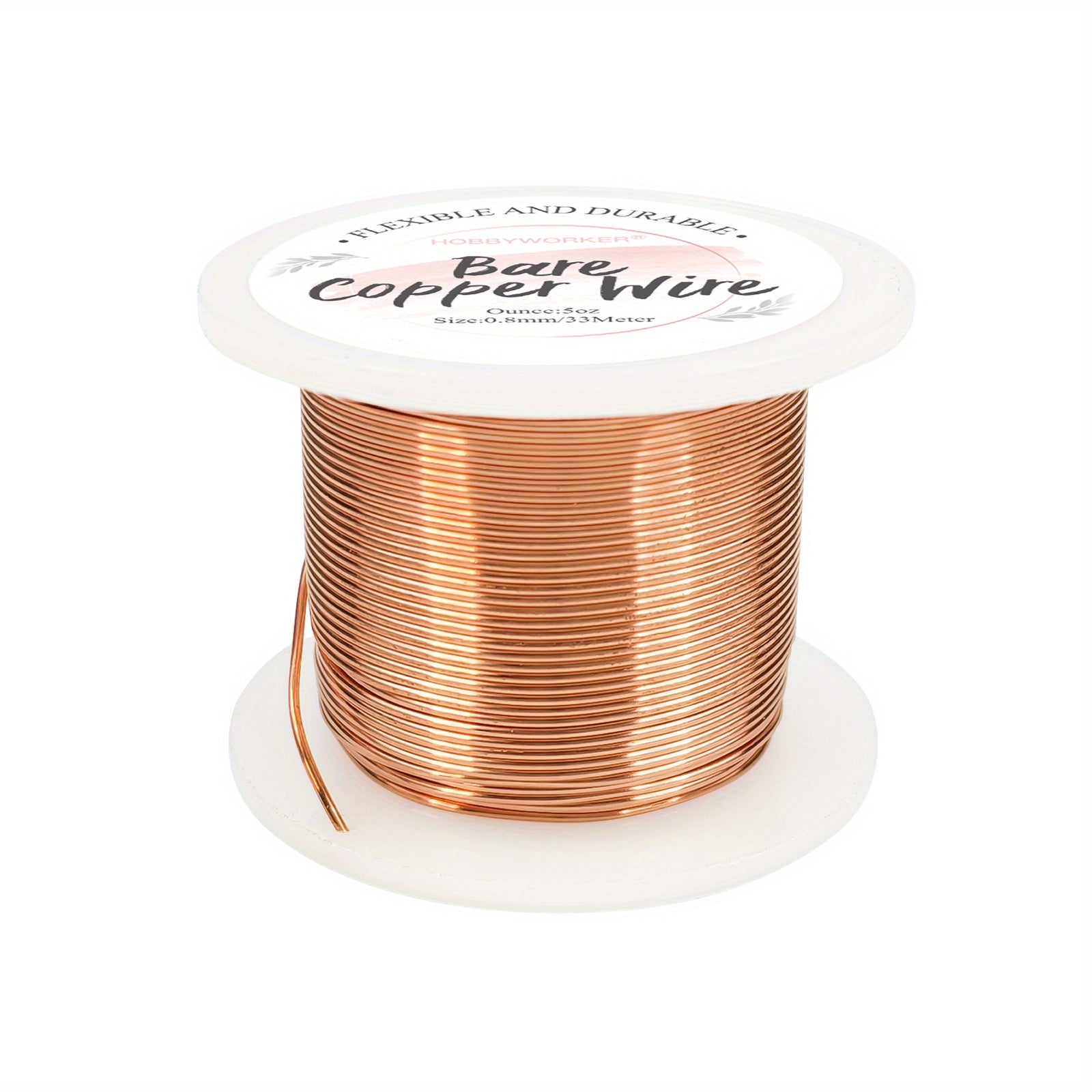 Bare Copper Wire Beading Craft Wire Jewelry Making 16-28 Gauge
