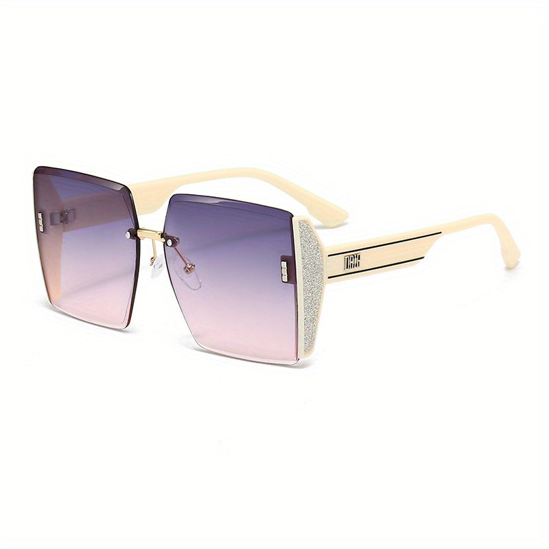 Oversized Square Sunglasses Casual Gradient Glasses UV400