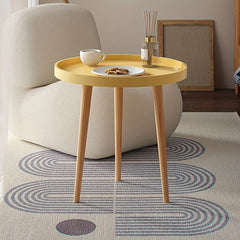 Small Round Coffee Table Portable Space Saving Stable Side End Table