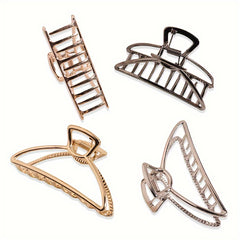 Large Hair Grip Hollow Semi circle Hair Clip