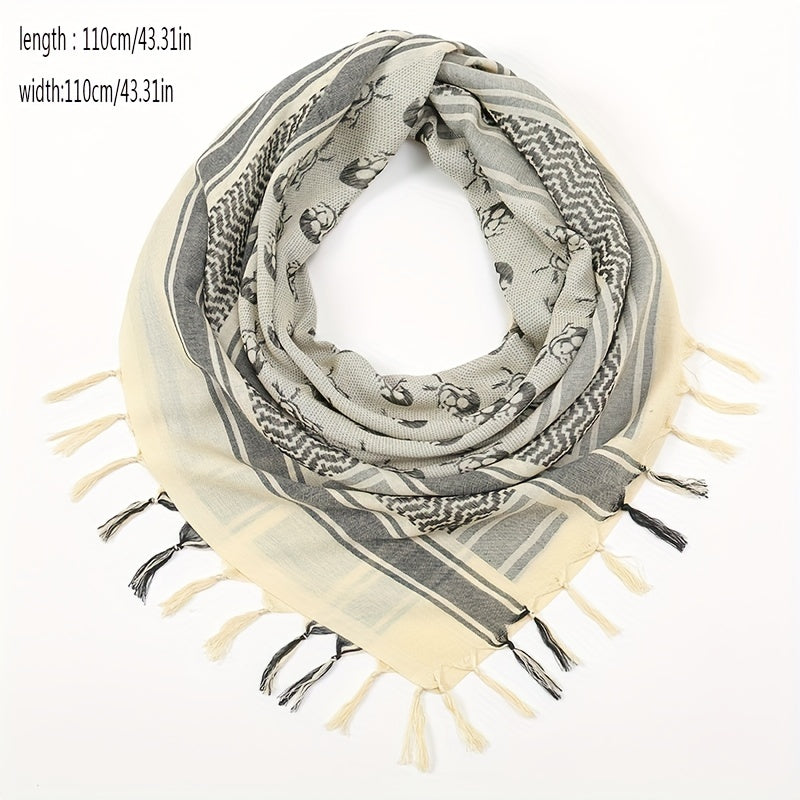 Desert Skull Pattern Tactical Scarf for Women