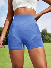 High Waist Seamless Yoga Shorts High Stretch Running Fitness Sports Shorts Women