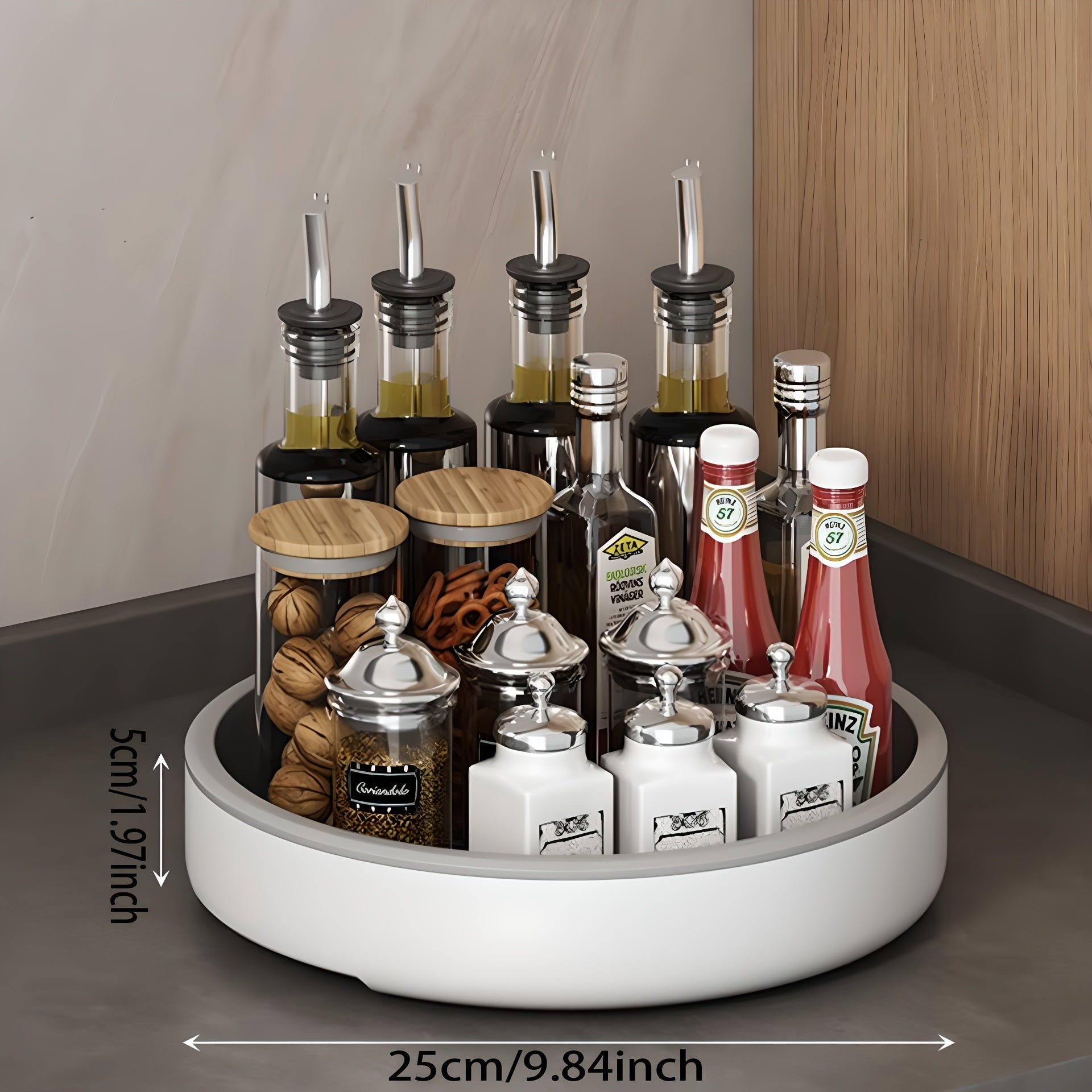 360 Rotating Storage Tray Cosmetic Turntable Organizer