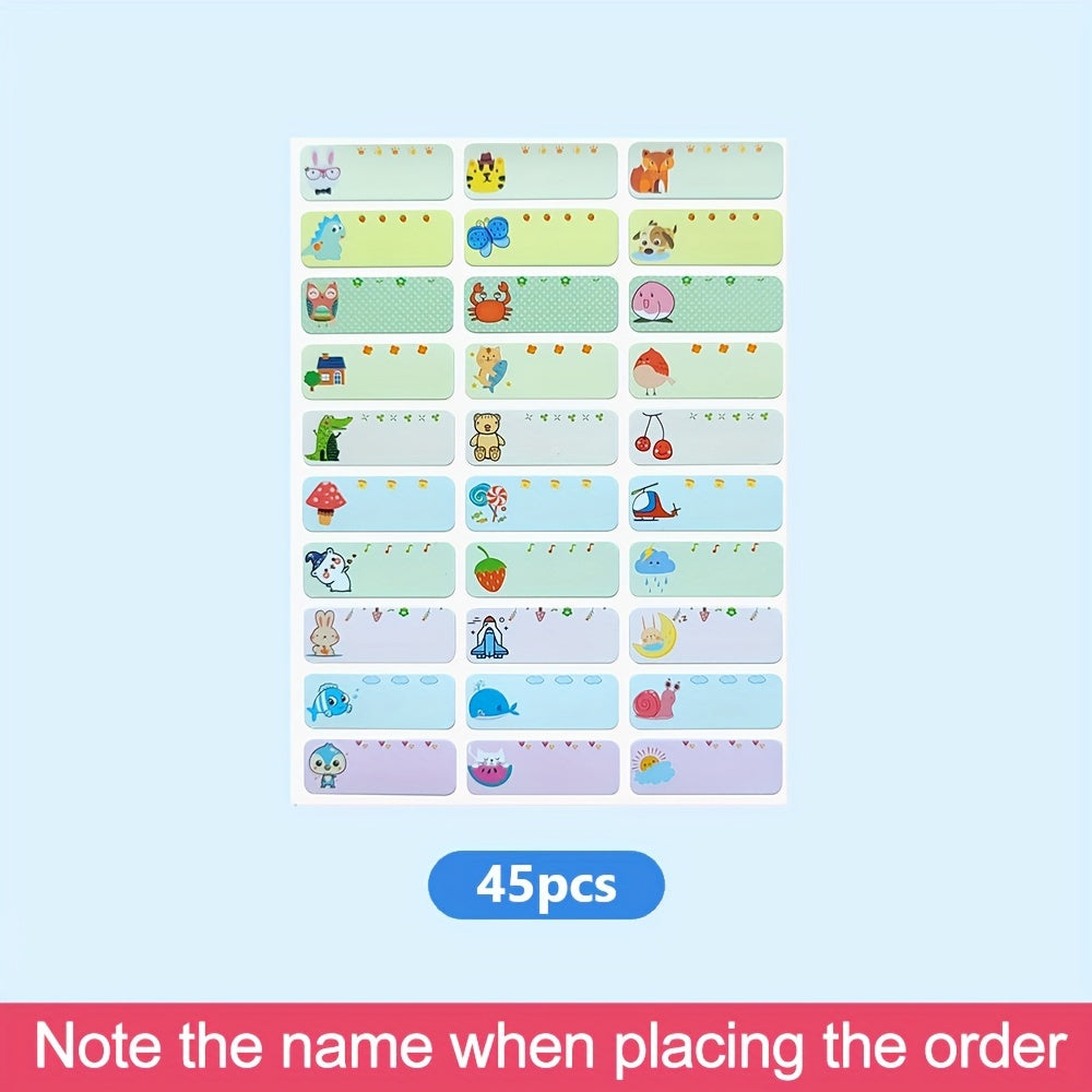 Customized High Name Stickers, Waterproof, Non-fading, Easy to Mark Items