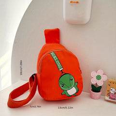 Kids Dino Crossbody Bag for Ages 1-6, Travel Hiking Chest Bag