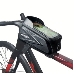Bicycle Front Frame Bag Phone Holder Waterproof Storage Bag