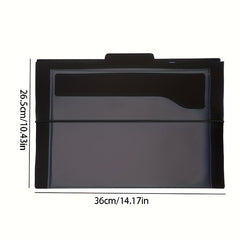 Wall Hanging File Organizer with 6 Removable Poly Hanging File Folders