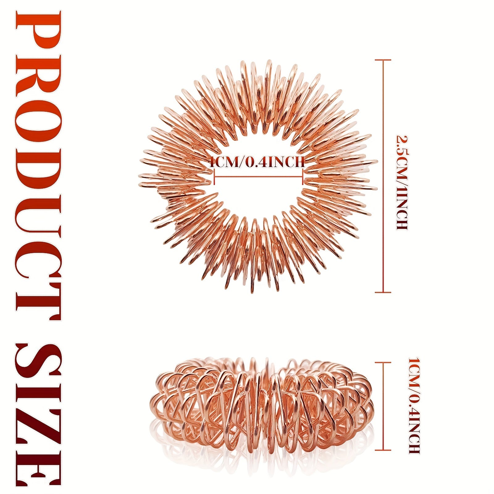 12pc Sensory Fidget Rings Set - Stress Relief & Anxiety Reducer - 6 Colors