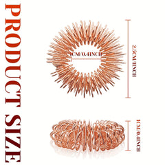 12pc Sensory Fidget Rings Set - Stress Relief & Anxiety Reducer - 6 Colors