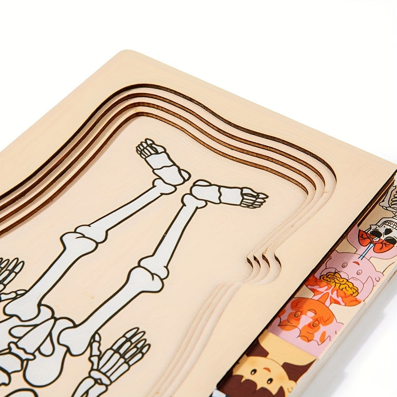 Boys & Girls Human Body Wooden Puzzle Science Toy