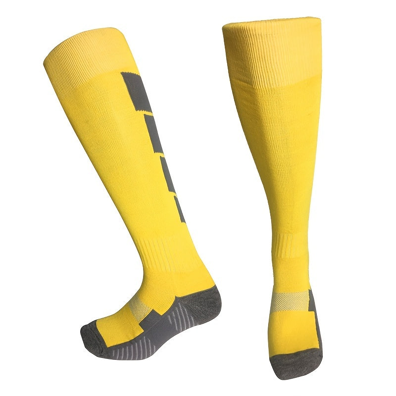 Men's Long Knee Soccer Socks Towel Bottom Thickened Ball Socks
