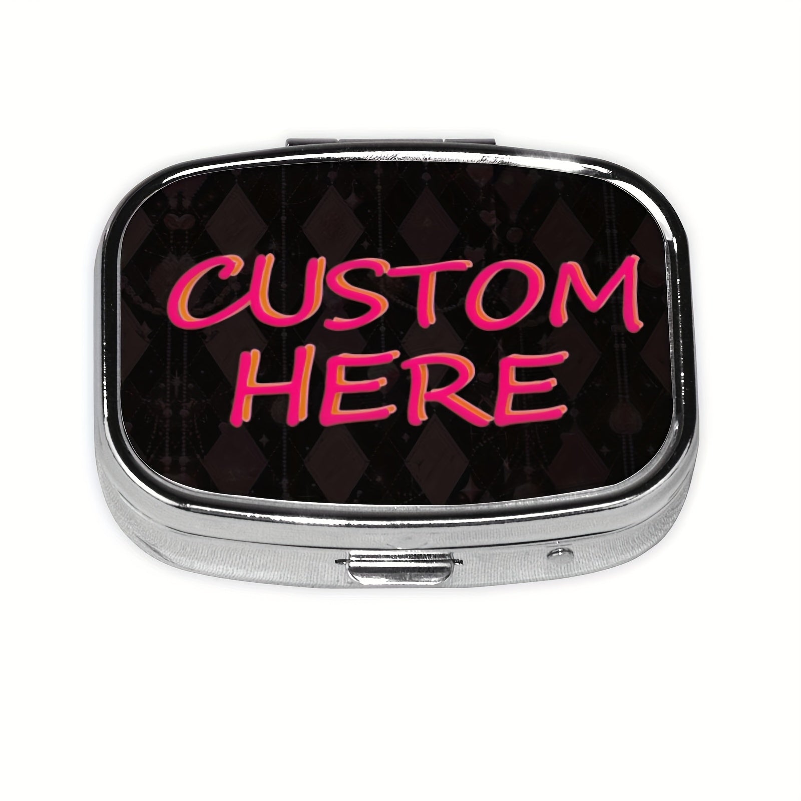 Metal Pill Organizer Wallet Portable Travel Medicine Case