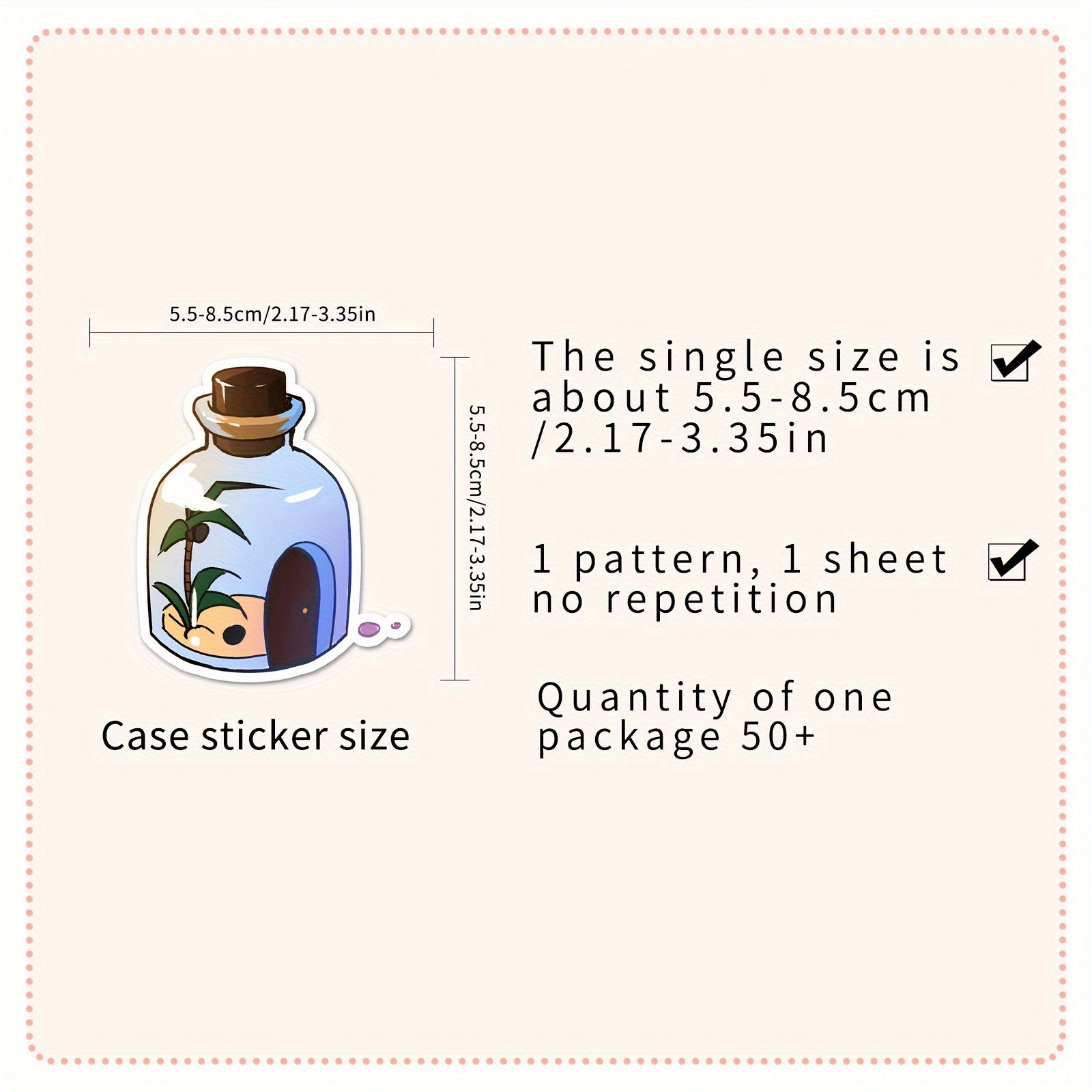 100pcs Cartoon Bottle Graffiti Stickers for Phone Laptop Car