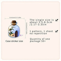 100pcs Cartoon Bottle Graffiti Stickers for Phone Laptop Car