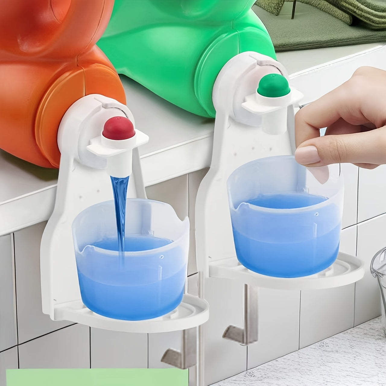 Laundry Detergent Drip Collector Holder Foldable Laundry Liquid Cup Holder