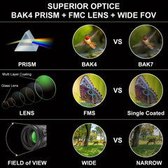 16X52 Monocular Telescope for Phone Photography