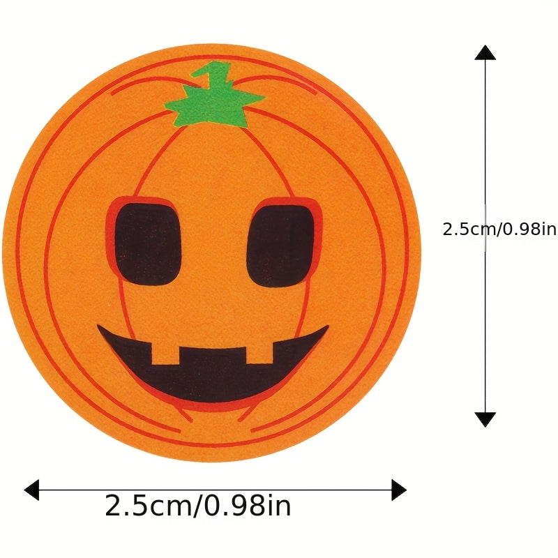 500pcs Halloween Pumpkin Ghost Car Stickers Holiday Gift Craft Decoration