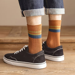 Men's Mid Calf Winter Socks, Anti-odor & Sweat-Absorbing, US7.5-9.5