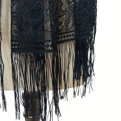 Lace Long Scarf Breathable Tassel Shawl Women Dress Wrap