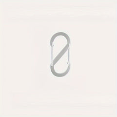 2pcs S Type Mountaineering Buckle Aluminum Alloy 8 Buckle Multifunctional