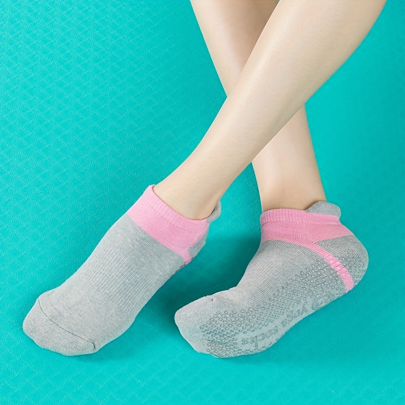 Pilates Socks Low Cut Non Slip Dance Socks Yoga Barre Ballet