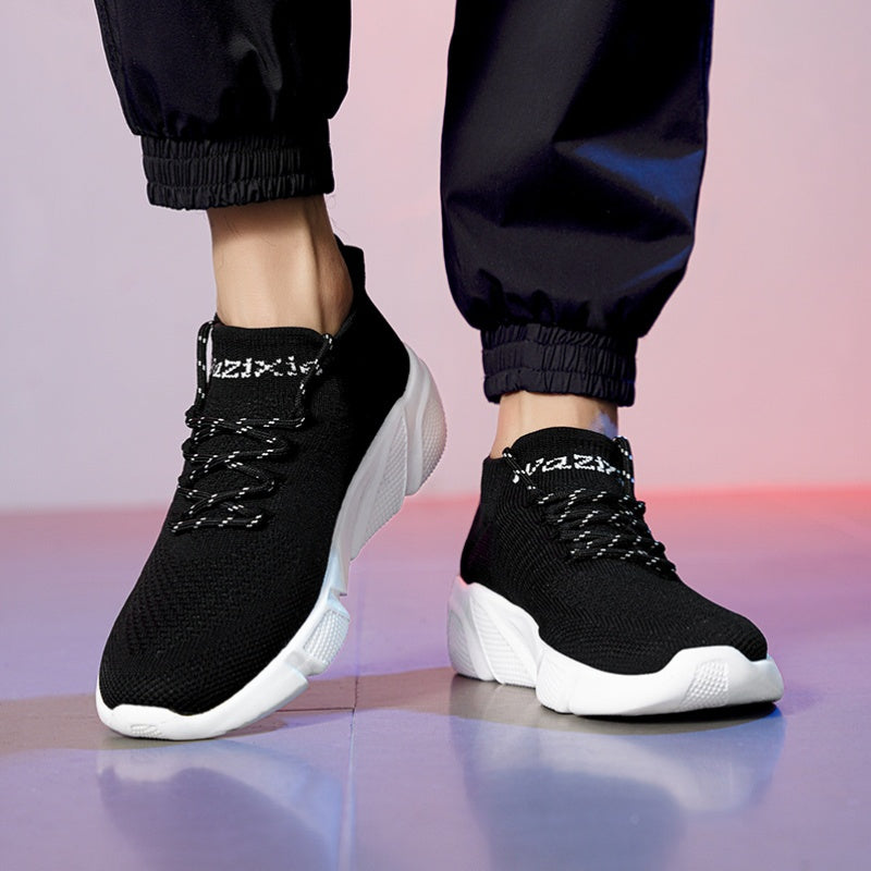Men's Slip on Sneakers with Shoelaces Lightweight and Breathable
