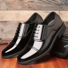 Men's Cap Toe Oxford Shoes Lace up Front Dress Shoes For Men Business Formal