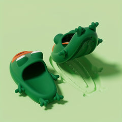 Men's Funny Frog Slides Unisex Summer Quick-drying Slippers