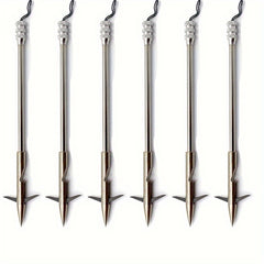 6pcs Stainless Steel Bowfishing Accessory Set for Catching Fish