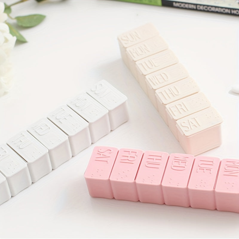 2 Pk Pink PPSU Pill Storage Box Travel Medicine Organizer