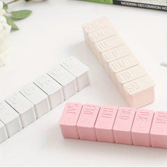2 Pk Pink PPSU Pill Storage Box Travel Medicine Organizer