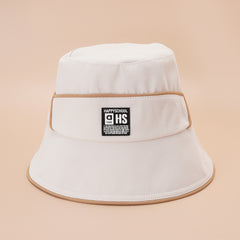Patch Bucket Hat Reversible Fisherman Cap Women Summer Beach Travel Sun Hat