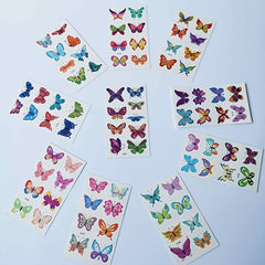 Colorful Butterfly Temporary Tattoo Stickers for Women Kids