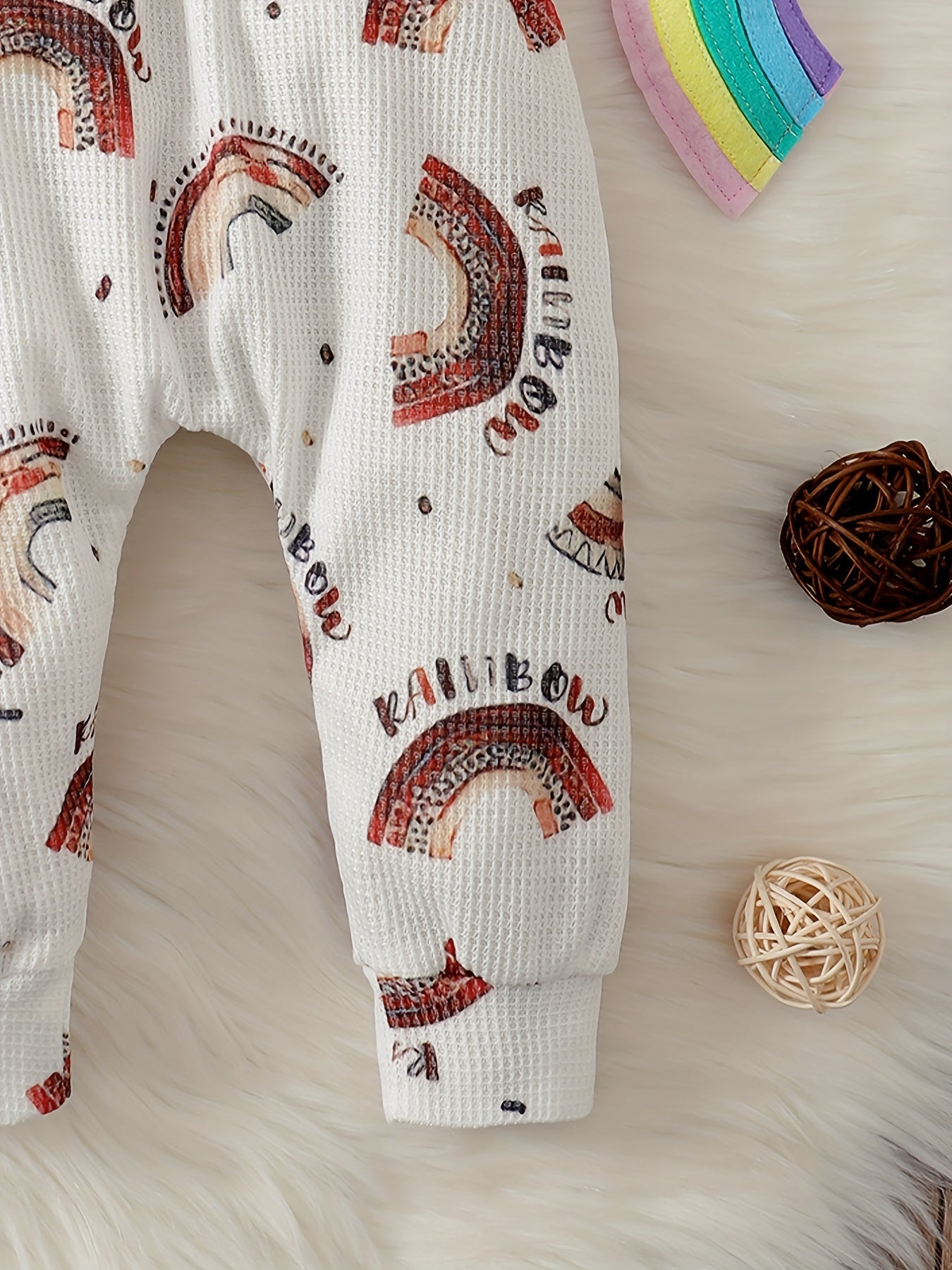 Baby Boys Graphic Waffle Pants