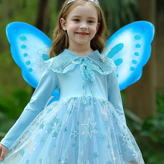 Kids Butterfly Fairy Wings for Dress Up - Christmas Halloween Party Supplies