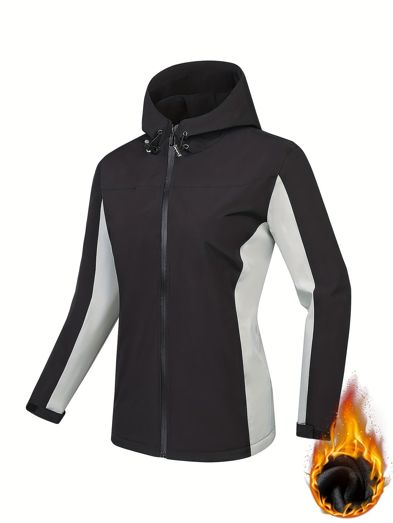 Warm Waterproof Windproof Hooded Ski Coat Women's Outdoor Clothing
