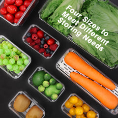8pcs Mini Refrigerator Storage Boxes Set