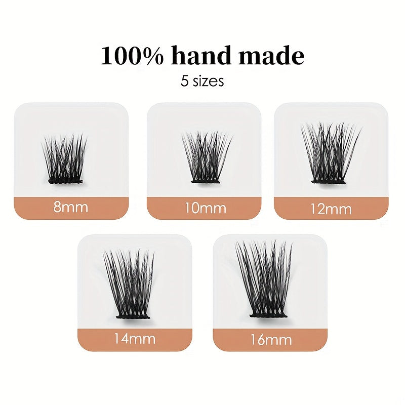 7-Row False Eyelashes Segmented Natural Thick Cluster Lashes Extension