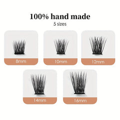 7-Row False Eyelashes Segmented Natural Thick Cluster Lashes Extension