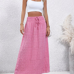 Summer Maxi Skirt High Waist Long Women's Clothing