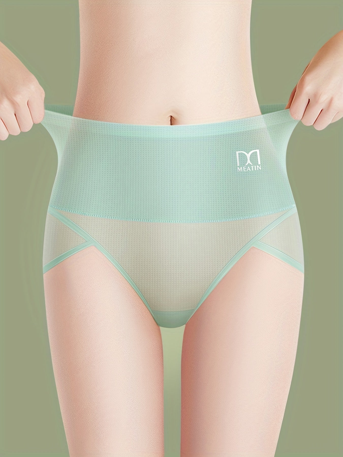 Letter Print Briefs Comfy & Breathable Stretchy Intimates Panties