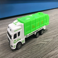 Large Pull Back Sanitation Car Model Toy