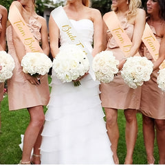 15pcs Bachelorette Party Sash Set Rose Golden - Bride Bridesmaids