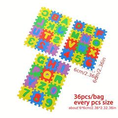 36pcs Alphabet A Puzzle Mats Foam Play Mat Kids Crawling Pad