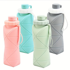 Silicone Collapsible Water Bottle Leak Proof Reusable BPA-Free