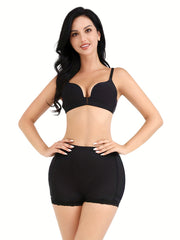 Lace Trim Shaping Shorts Tummy Control Compression Slimming Shorts