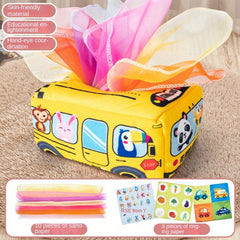 Tear-Resistant Tissue Box Toy for Infants