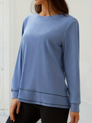 Casual Crew Neck Sweatshirt for Women