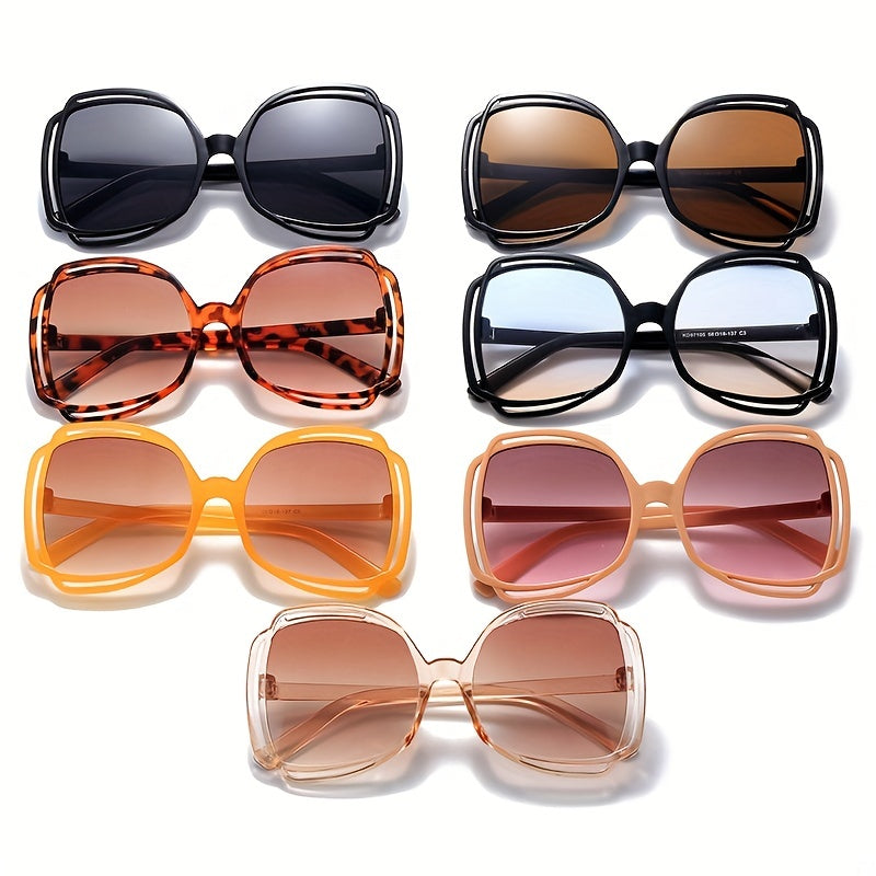Y2K Oversized Hollow Sunglasses UV400